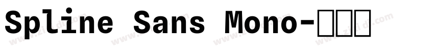 Spline Sans Mono字体转换